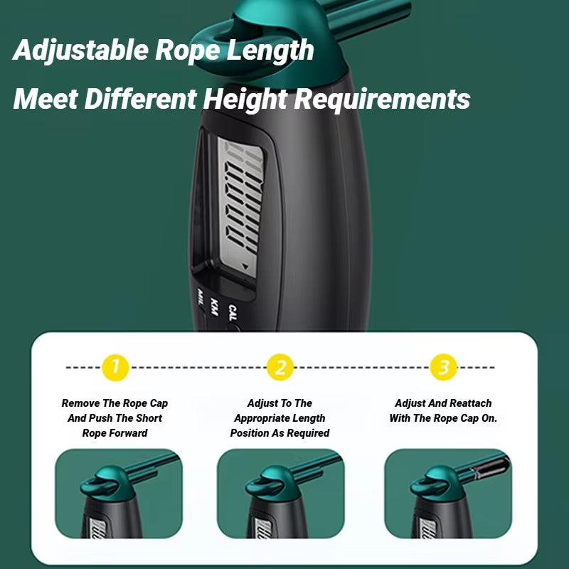 Counting Jump Rope Steel Skipping Exercise Adjustable Fitness Gym Training Home Equipment Sports Adult Student Exam