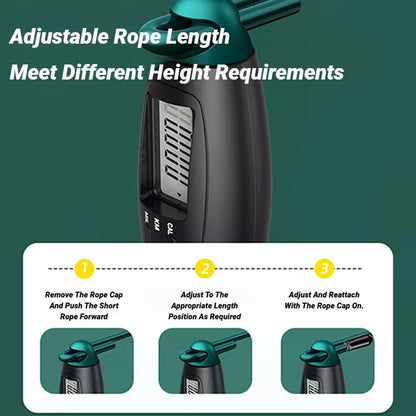 Counting Jump Rope Steel Skipping Exercise Adjustable Fitness Gym Training Home Equipment Sports Adult Student Exam