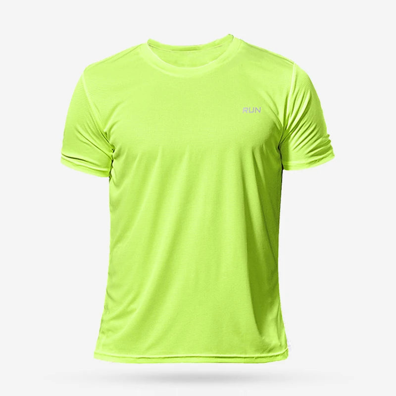 Men’s Quick-Dry Compression Sports T-Shirt – Breathable Running, Gym & Training Shirt