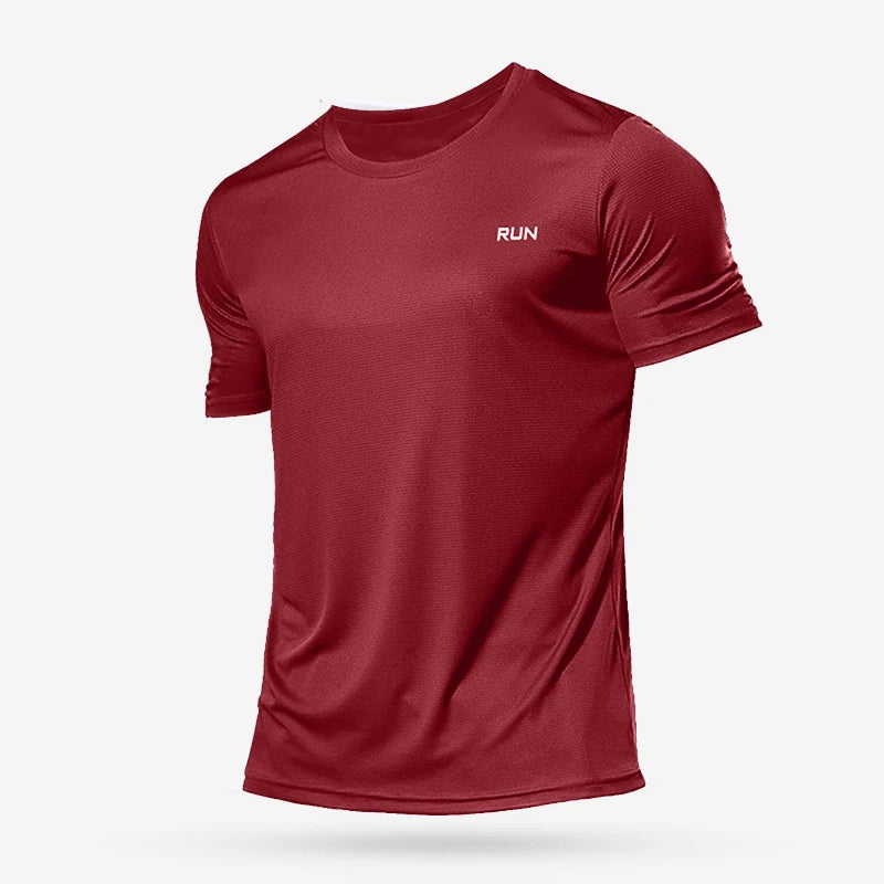Men’s Quick-Dry Compression Sports T-Shirt – Breathable Running, Gym & Training Shirt