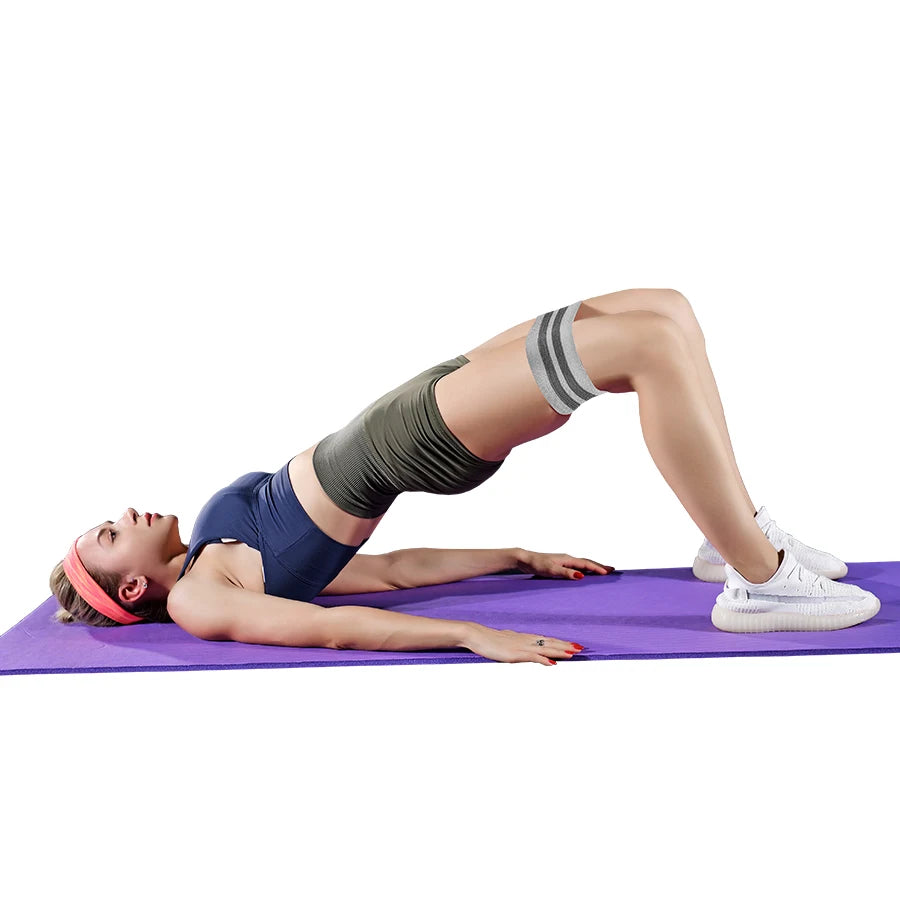Fabric Resistance Bands Set – Non-Slip Hip & Glute Bands for Booty, Legs & Home Workouts