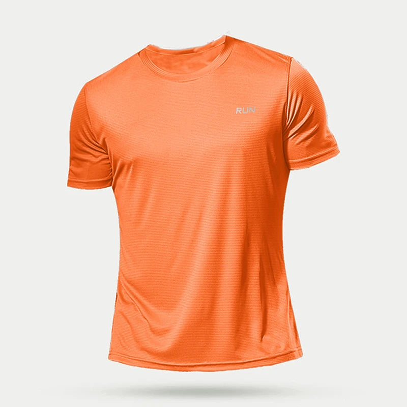 Men’s Quick-Dry Compression Sports T-Shirt – Breathable Running, Gym & Training Shirt