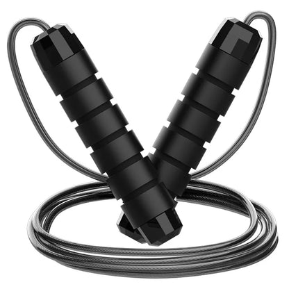 Adjustable Speed Jump Rope – Steel Wire Skipping Rope for Cardio, Fat Burn & Home Workouts