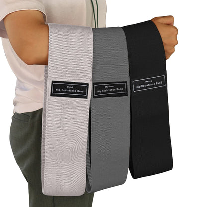 Fabric Resistance Bands Set – Non-Slip Hip & Glute Bands for Booty, Legs & Home Workouts