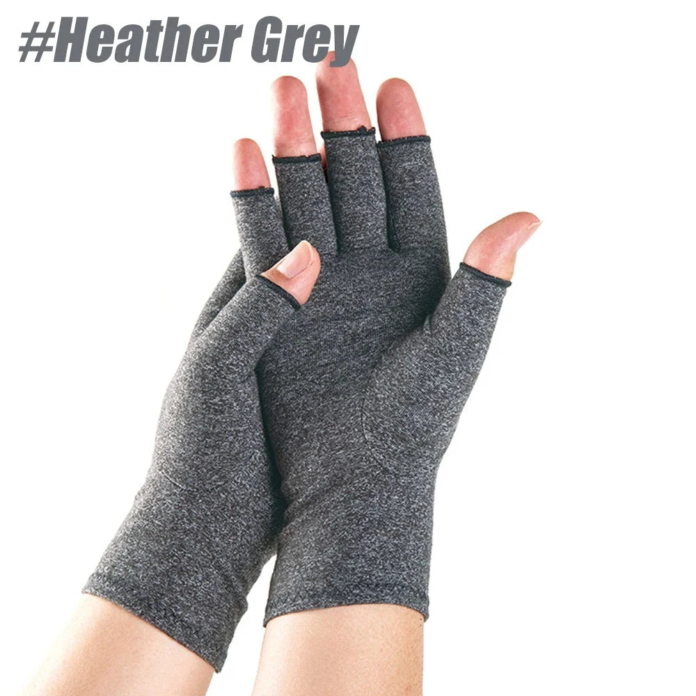 Compression Arthritis Gloves (1 Pair) – Fingerless Support Gloves for Hand Pain, Stiffness & Everyday Comfort
