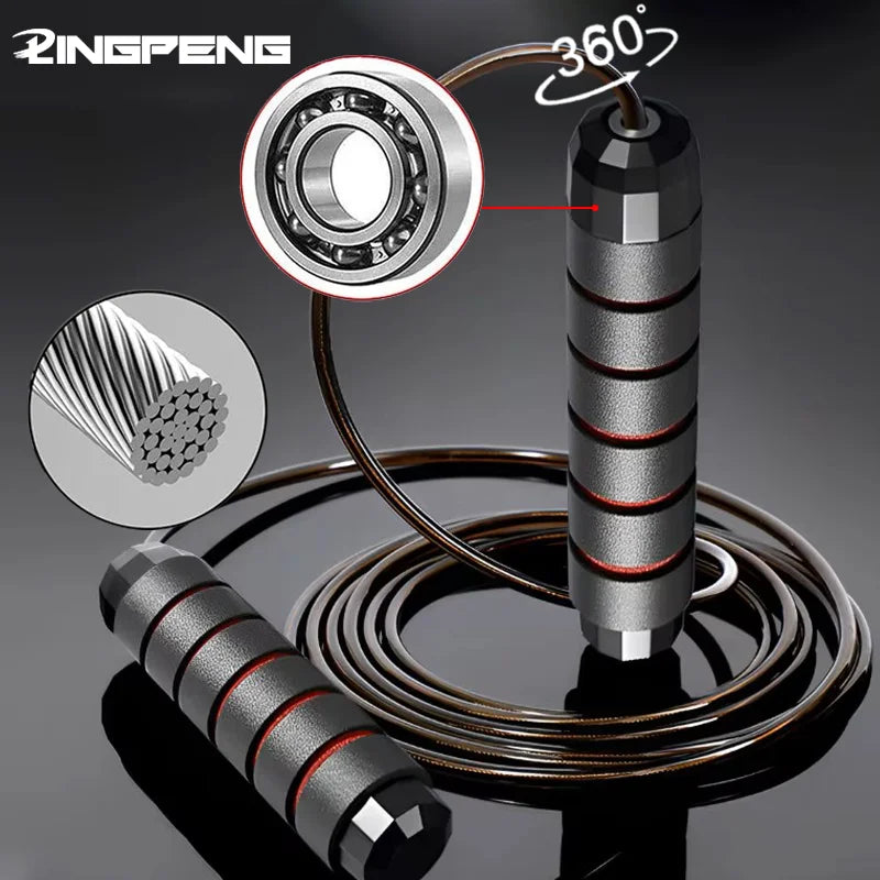 Adjustable Speed Jump Rope – Steel Wire Skipping Rope for Cardio, Fat Burn & Home Workouts