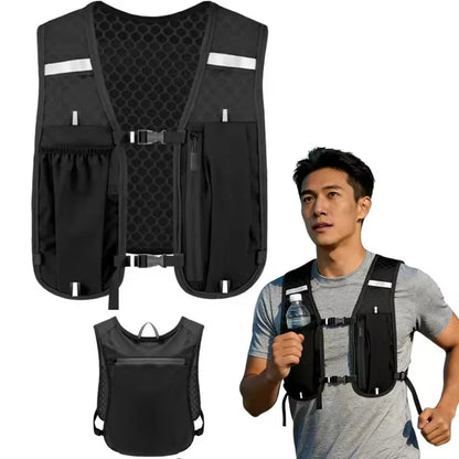 Lightweight Running Hydration Vest – Breathable, Water-Resistant Backpack for Running, Hiking & Cycling