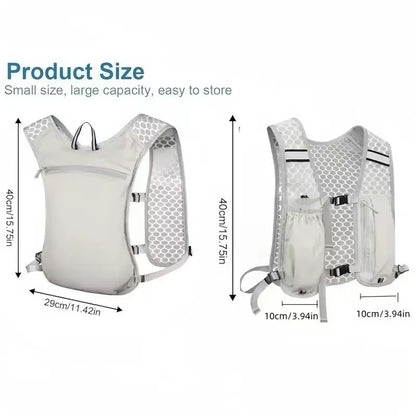 Lightweight Running Hydration Vest – Breathable, Water-Resistant Backpack for Running, Hiking & Cycling