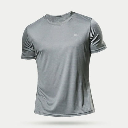 Men’s Quick-Dry Compression Sports T-Shirt – Breathable Running, Gym & Training Shirt
