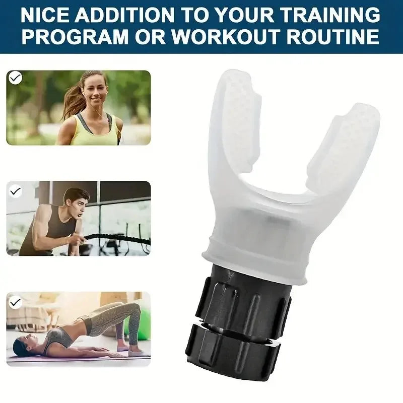 1Pcs Breathing Exercise for Lungs Portable Breath Fitness Exerciser Device Endurance Workout with Adjustable Resistances