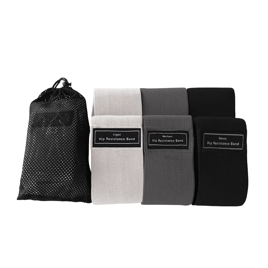 Fabric Resistance Bands Set – Non-Slip Hip & Glute Bands for Booty, Legs & Home Workouts