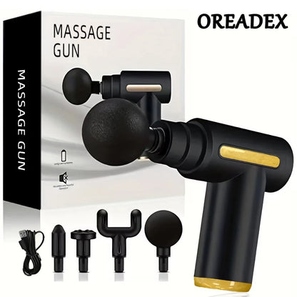 Portable Deep Tissue Massage Gun – 6-Speed Muscle Massager for Back, Neck & Full Body Recovery (USB Rechargeable)