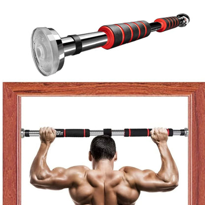 Adjustable Doorway Pull-Up Bar – Heavy-Duty Telescopic Chin-Up Bar with Non-Slip Grip for Home Gym Strength Training