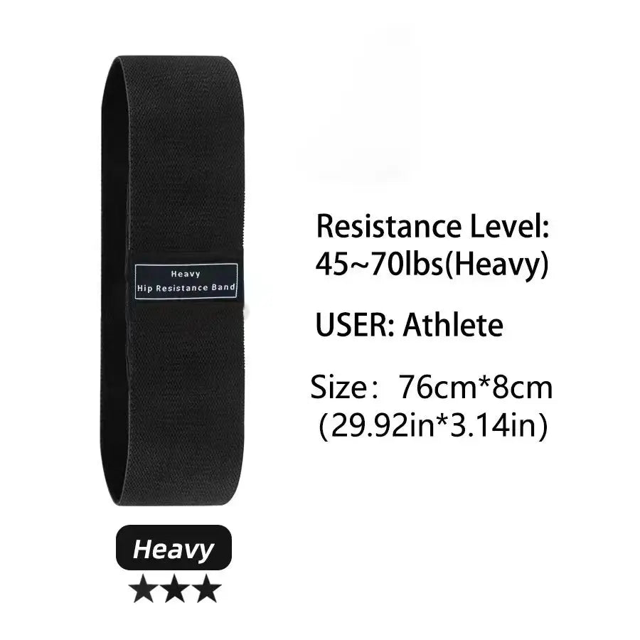 Fabric Resistance Bands Set – Non-Slip Hip & Glute Bands for Booty, Legs & Home Workouts