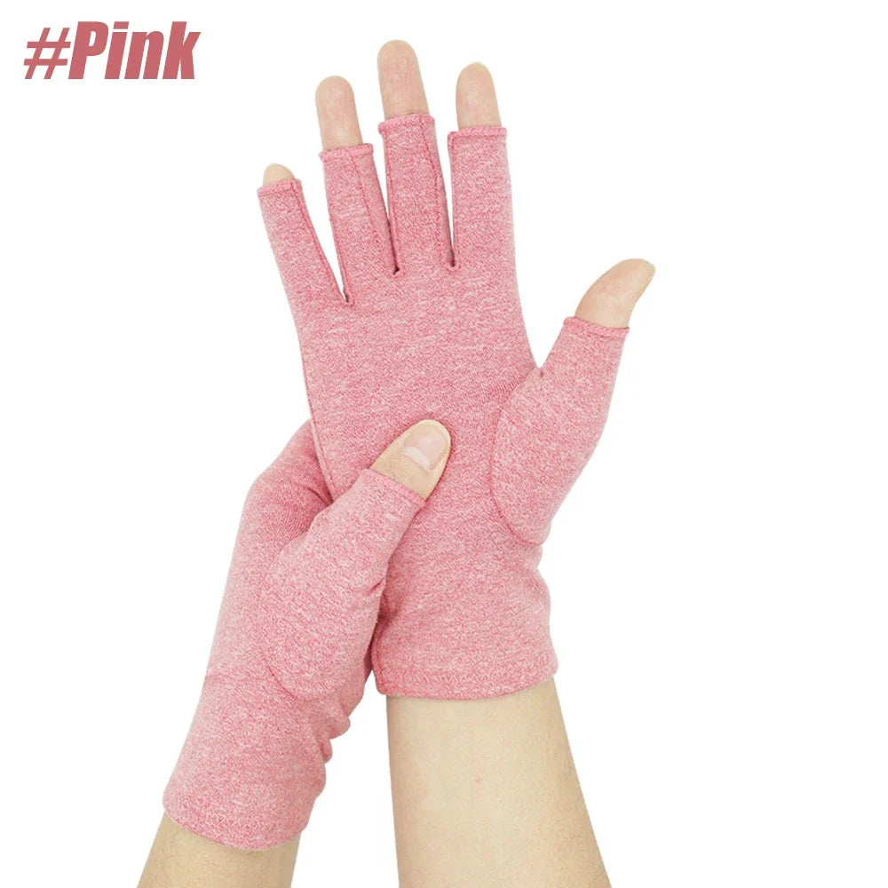 Compression Arthritis Gloves (1 Pair) – Fingerless Support Gloves for Hand Pain, Stiffness & Everyday Comfort