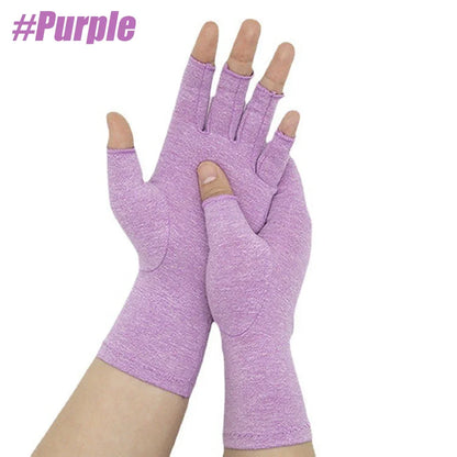 Compression Arthritis Gloves (1 Pair) – Fingerless Support Gloves for Hand Pain, Stiffness & Everyday Comfort